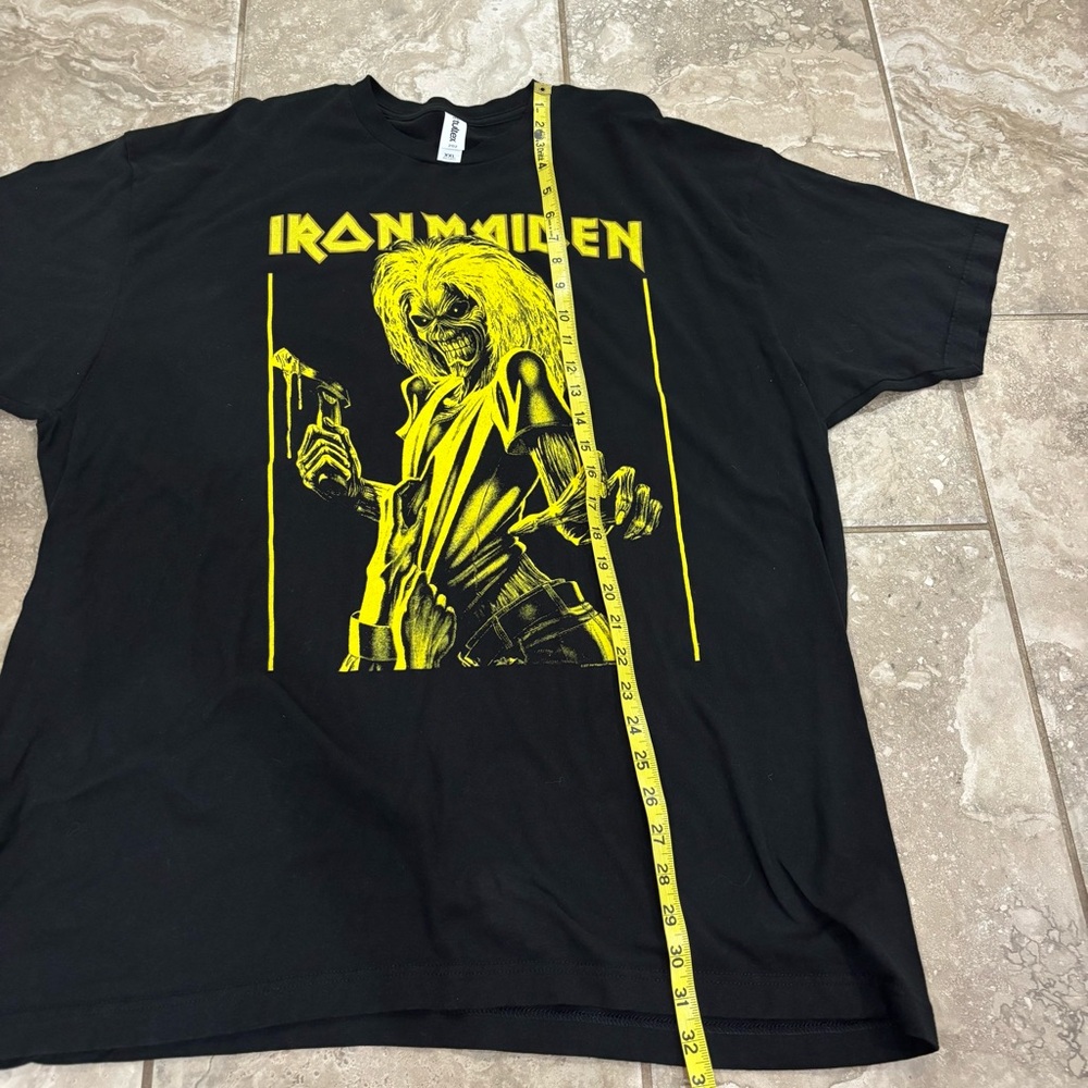 Men's Iron Maiden Yellow‎ FlyerT-shirt XLarge Black - Picture 9 of 10